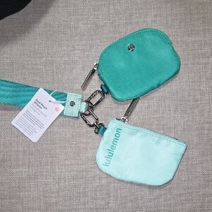 Lululemon Teal and Mint Pouches Set